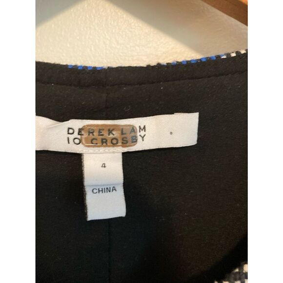 Derek lam 10 Crosby plaid asymmetric tweed dress‎ - Picture 2 of 6